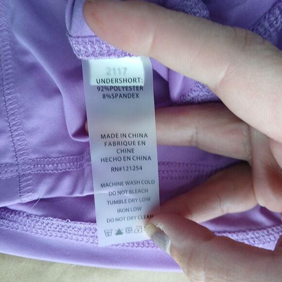 JoFit Women Athletic Shorts Size XL Purple Side Pockets Activewear Athleisure - Picture 4 of 6